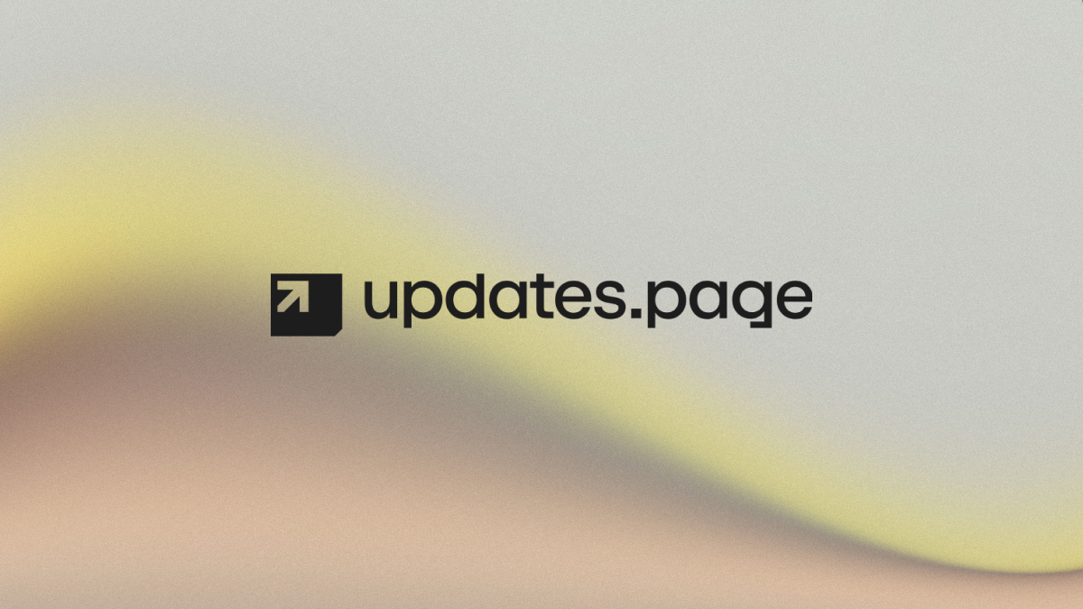 updates.page — beautiful changelogs