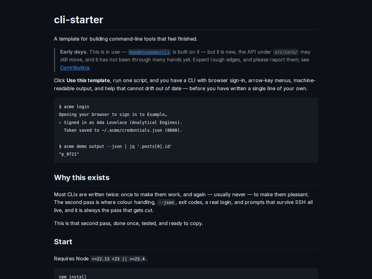 cli-starter
